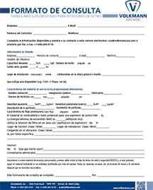 Volkmann Product Inquiry form